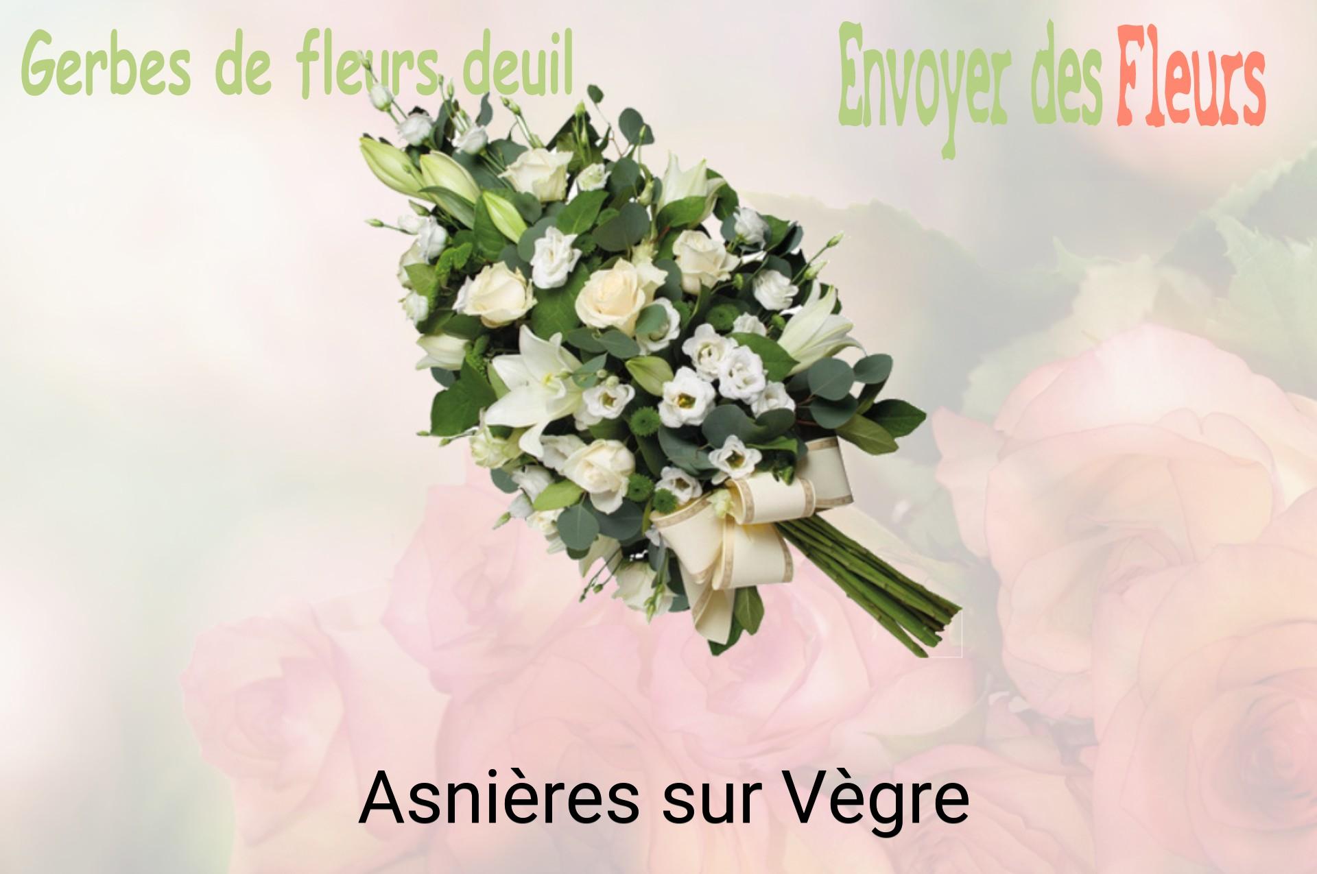 Gerbe de fleurs de deuil livrée à Asnières-sur-Vègre